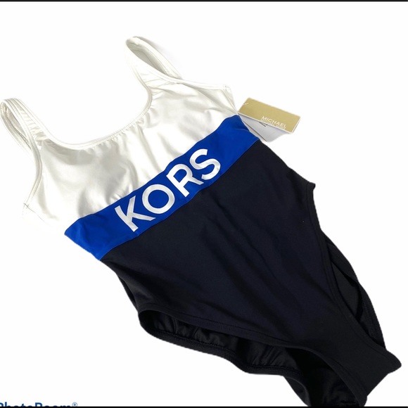 Michael Kors Cruise 2020 Scoop-Back Swimsuit Blue - Picture 4 of 10